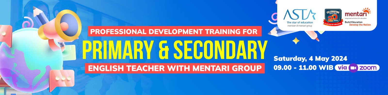 Professional Development Training for Primary and Secondary English Teacher With Mentari Group 2024
